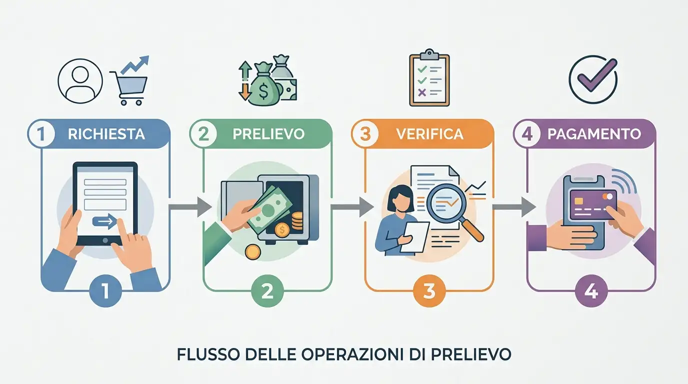 Richiesta di prelievo e controlli sul conto Dolly Casino